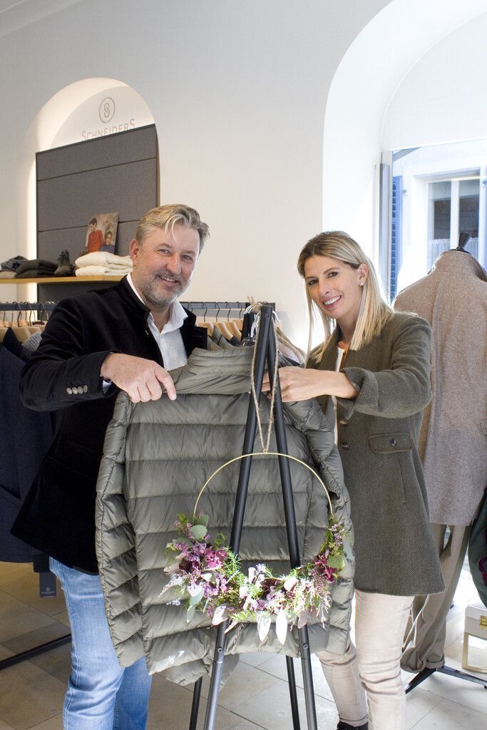 Martina Weber und Modeexperte Karl Zimmermann.