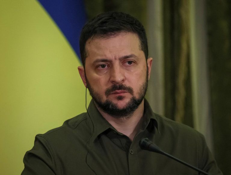 Ukraines Präsident Selenskyj warf Russland Terror vor. Reuters