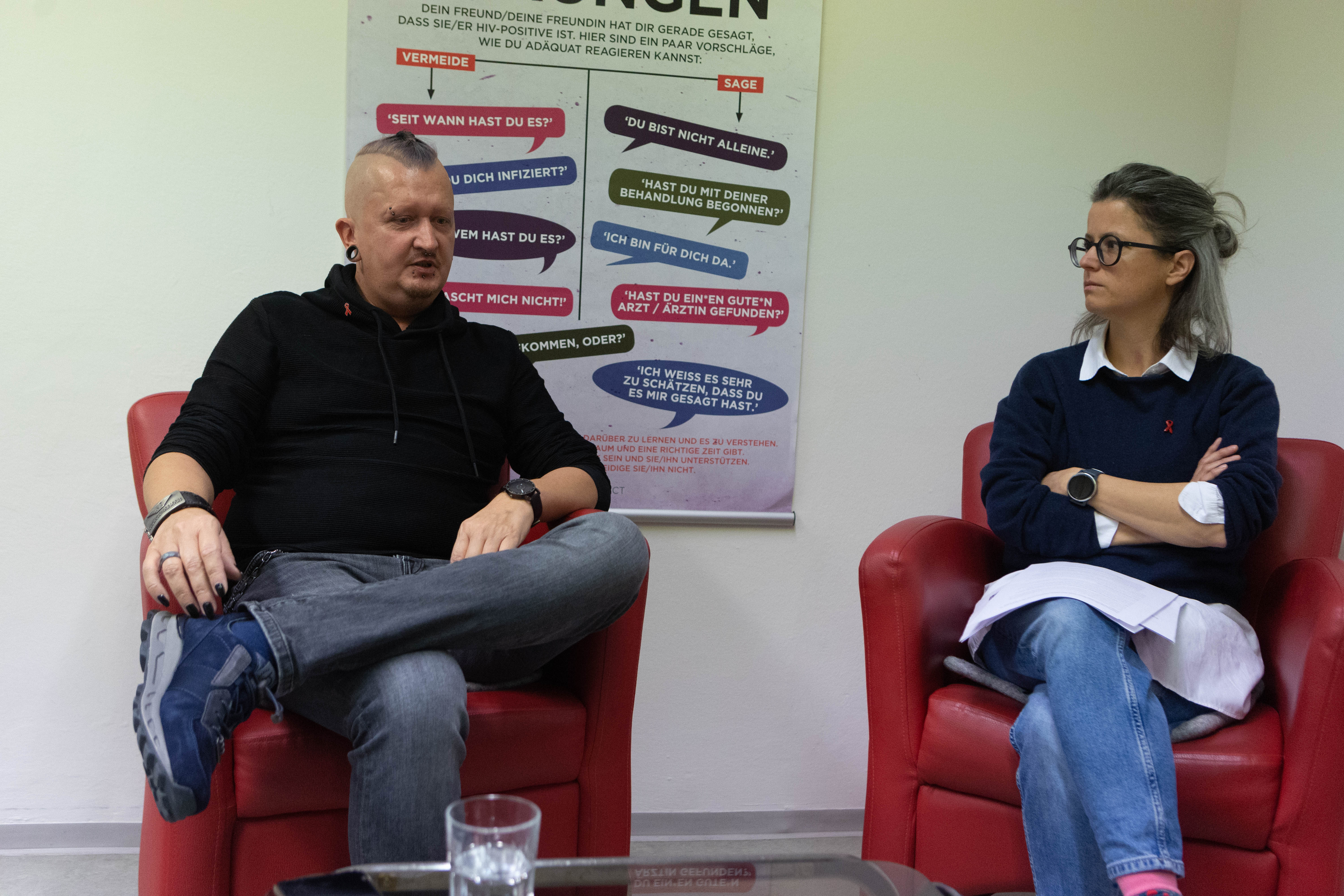 „Bei guter Behandlung ist HIV nicht mehr ansteckend“, betont Angela Knill, Leiterin der Aidshilfe Vorarlberg. <span class="copyright">VN/Hartinger</span>