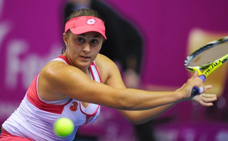 Tamira Paszek unterlag beim letzten Heimspiel von Österreichs Fed-Cup-Team im April 2008 in Dornbirn ggen die Schweiz gegen Patty Schnyder 7:6, 2:6, 1:6 und gegen Stefanie Vögele 6:4, 1:6, 5:7. <span class="copyright">VN/Stiplovsek</span>