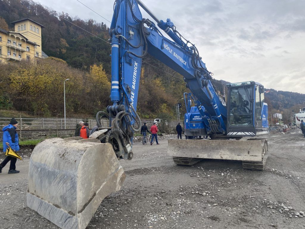 Ein Rundgang im Kies der Pipeline Bregenz