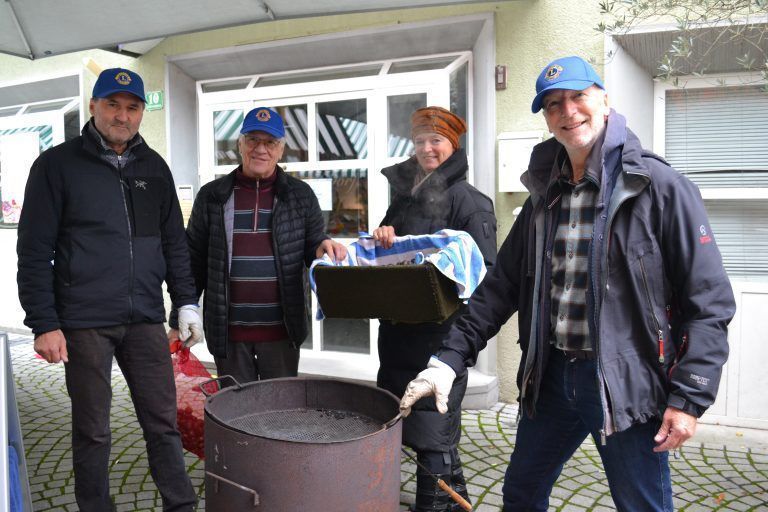 Der Lions-Club: Präsident Thomas Beck, Ludwig Meier, Stefanie und Charly Wörsch