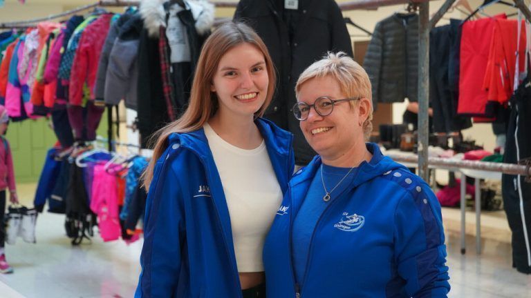 Andrea und Tochter Nina standen für Auskünfte bereit.