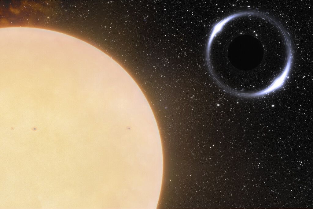 Schwarzes Loch in Erdnähe entdeckt