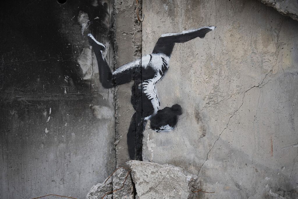 Banksy verewigte sich in der Ukraine