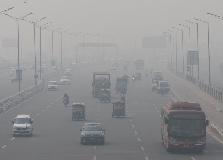 Die Feinstaubbelastung in und um Neu-Delhi gehört zu den höchsten der Welt. RTS