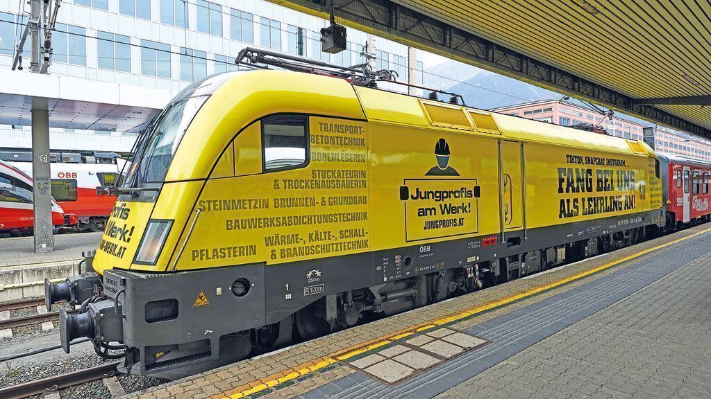 ÖBB werben für Jungprofis am Werk