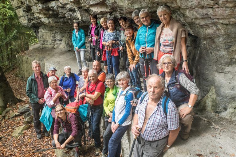 Die Teilnehmer der Herbstwanderung des Kneipp-Aktiv-Clubs Schwarzach. KAC