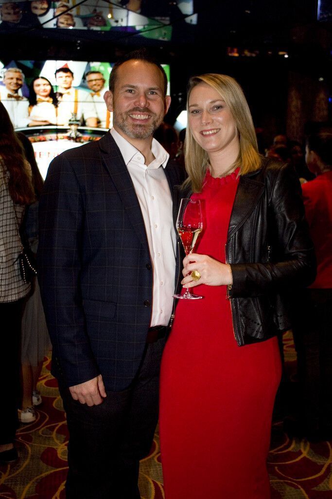 Markus Wertl (Russmedia) und Mentorin Julia Hagen beim Preopening.