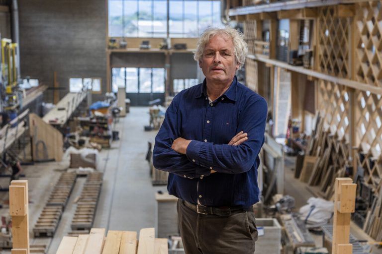 Martin Rauch in seinem Unternehmen in Schlins.VN/Paulitsch