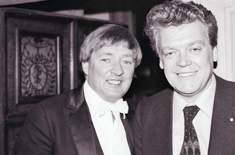 Oskar Werner war auch immer wieder in Vorarlberg zu Gast. Hier mit Hermann Prey bei der Schubertiade. Rudolf Zündel