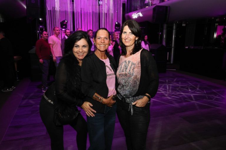 Romana Schweiger (Ländle Betreuung), Silvia Nuck und Beate Lindenberger (Alpla).