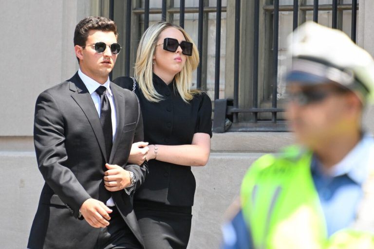 Tiffany Trump und Michael Boulos. ap