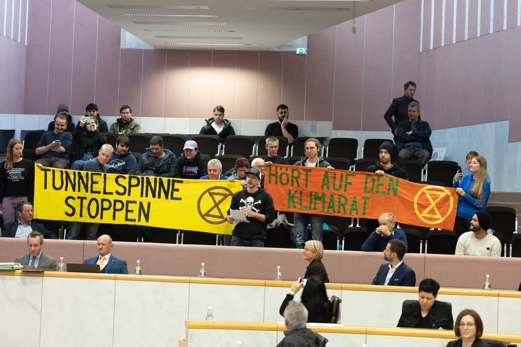 Das waren die Demonstranten im Landhaus