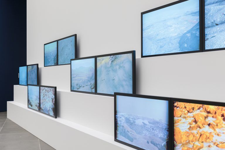 Video-Installation mit zwölf Bildschirmen. <span class="copyright">Alexandra Daisy Ginsberg</span>