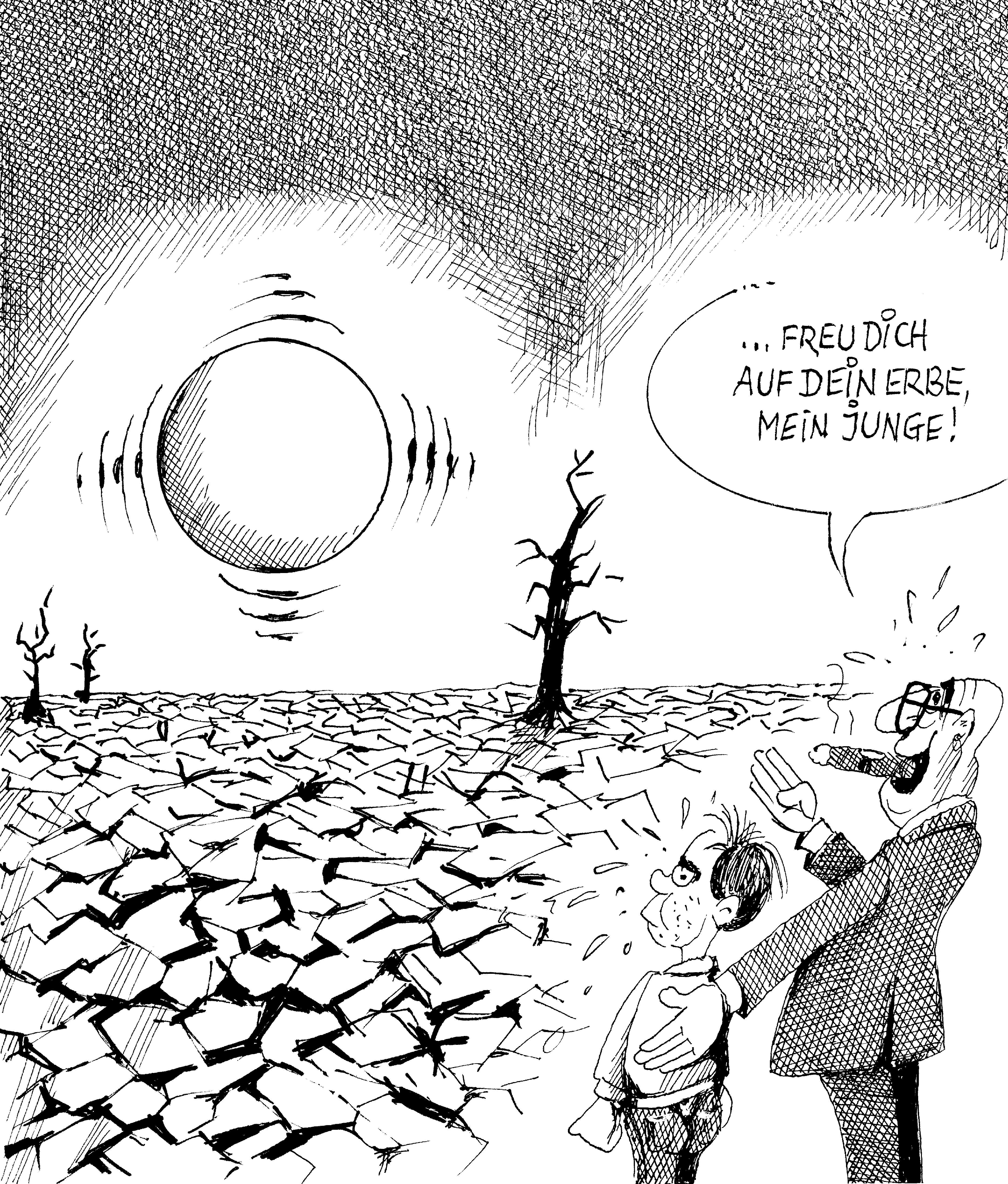 Der Klimawandel auch als Generationenfrage und deren Erbe. 