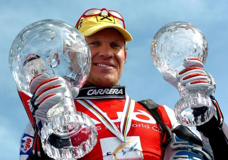 2004 gewann Hermann Maier den Gesamtweltcup und den Super G-Weltcup. <span class="copyright">apa</span>