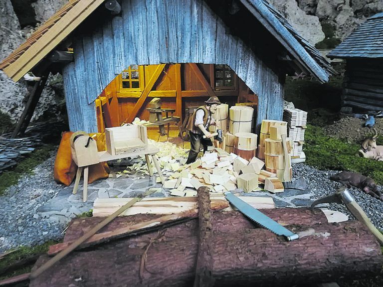 Auch die Werkstatt eines Schindelmachers gibt es zu sehen.