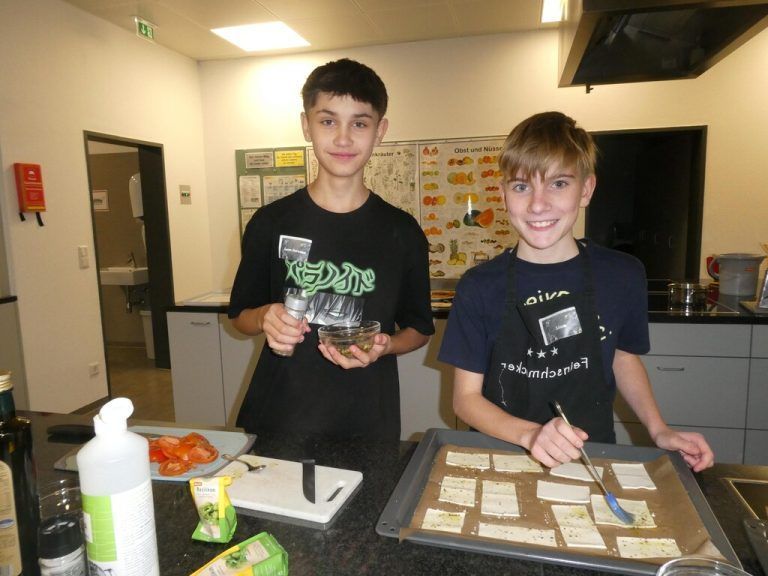 Die Schüler gaben Backtipps.