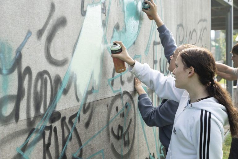 Die Schüler*innen können in unterschiedlichsten Bereichen kreativ werden.aha