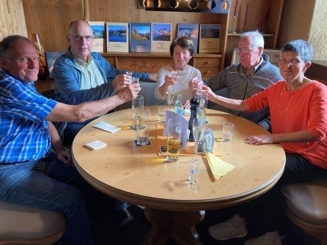 Die Schwarzacher Senioren trafen sich zur Schlachtpartie. SB Schwarzach