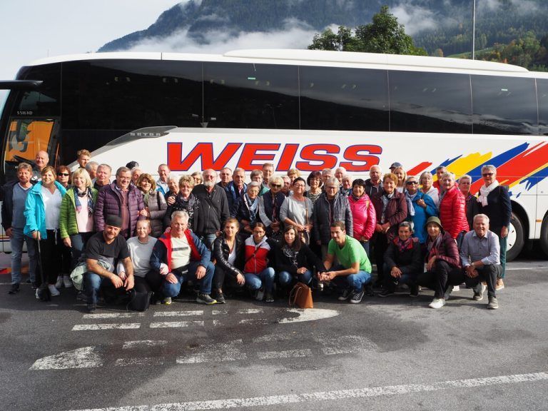 Die Teilnehmerinnen und Teilnehmer des Herbstausflugs nach Brixen. Verband der Südtiroler