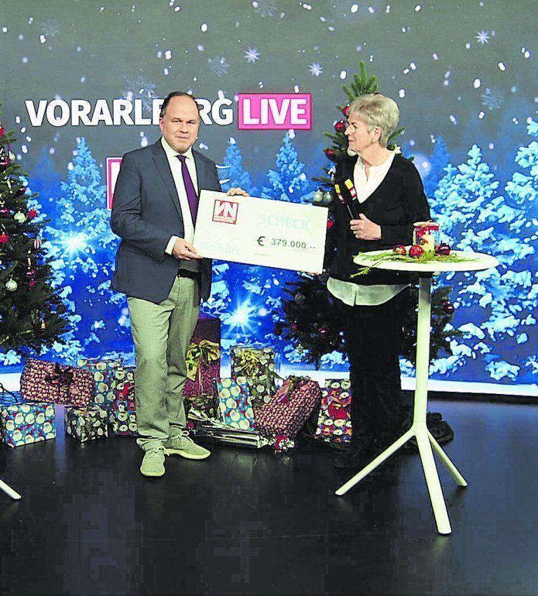 „Ma hilft“ bedankt sich für Rekordspenden in Höhe von gesamt 379.000 Euro. »A4, 5