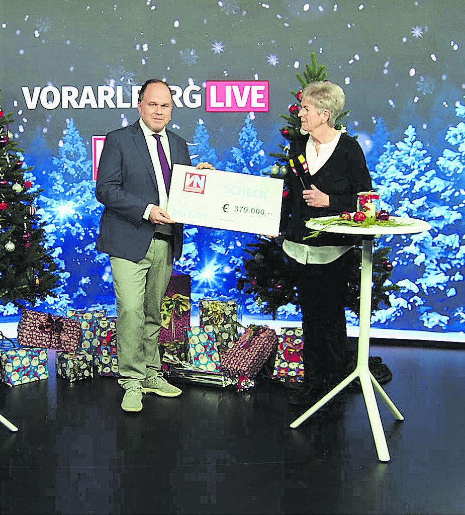 „Ma hilft“ bedankt sich für Rekordspenden in Höhe von gesamt 379.000 Euro. »A4, 5