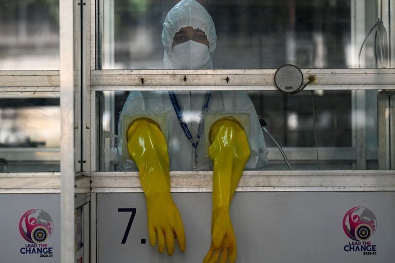 In Indien stiegen die Covid-Infektionen in der letzten Woche um elf Prozent. Es wurde jedoch aufgrund der Lage in China mehr getestet. AFP