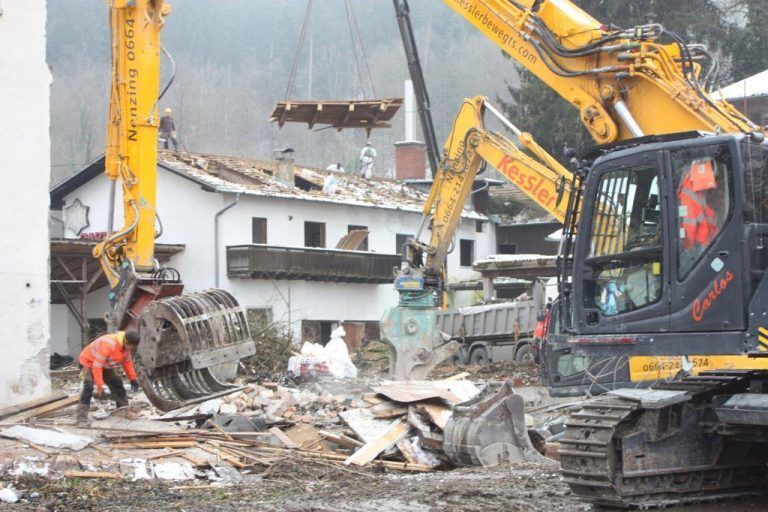 Abriss des Gasthauses Sternenbräu letztes Jahr im Januar. <span class="copyright">VN</span>