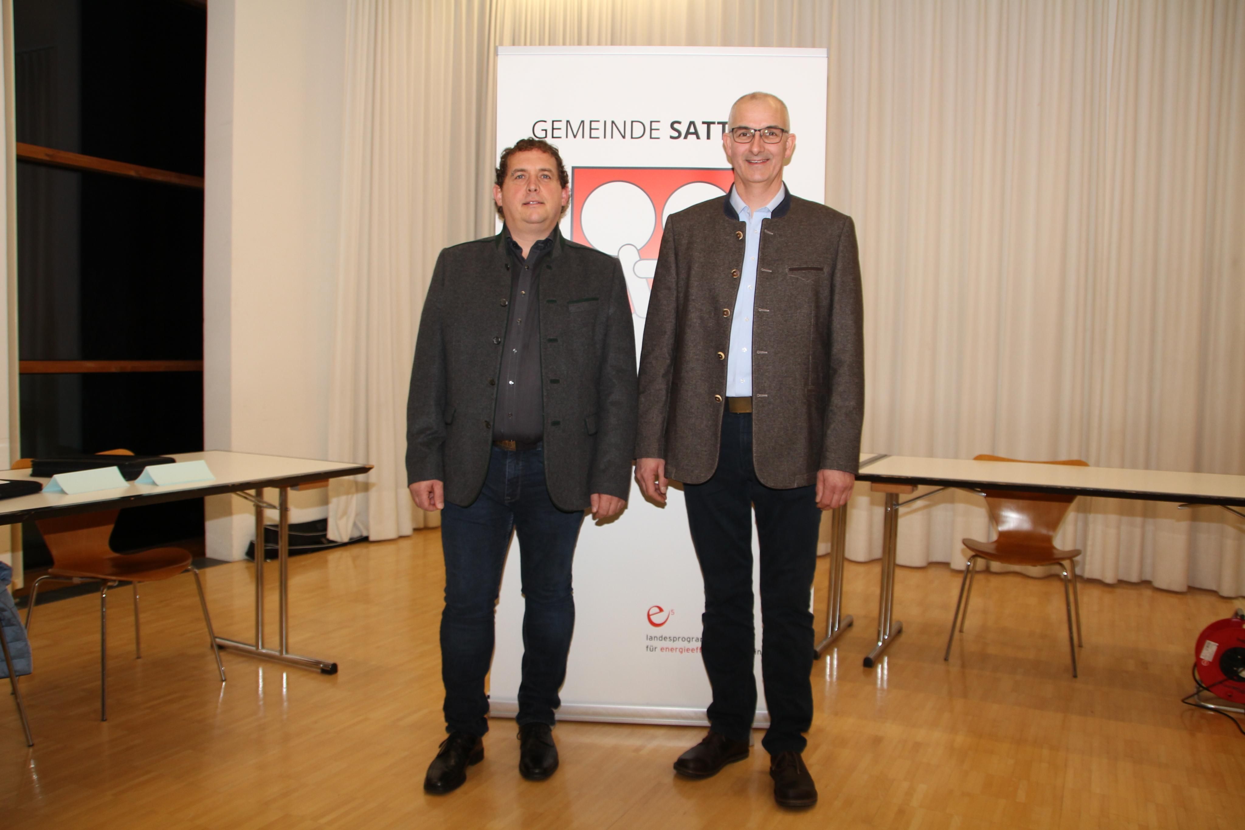 Bürgermeister Andreas Dobler mit Vizebürgermeister Gerhard Malin.