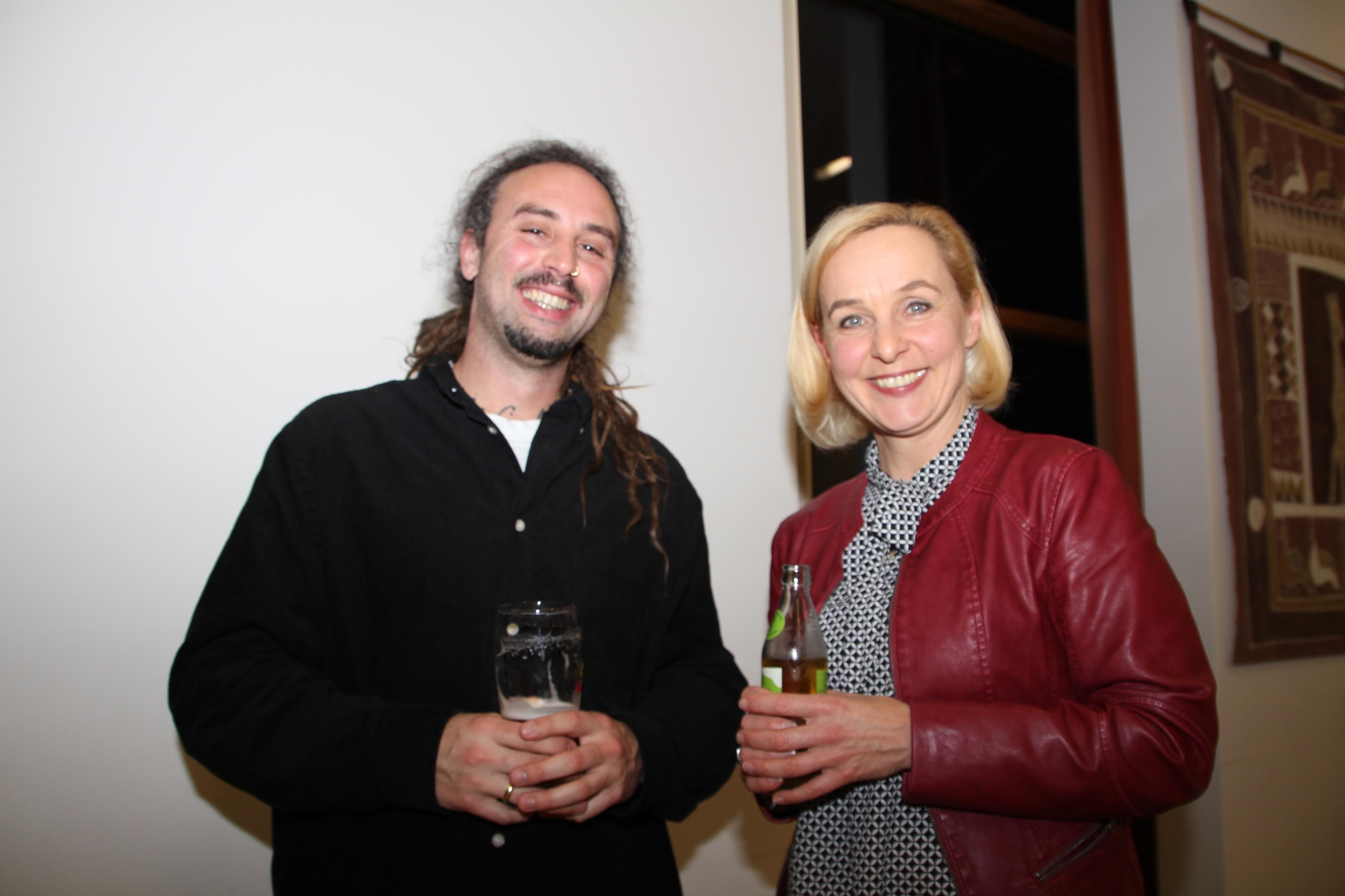 Philipp Huber und Heike Montiperle.