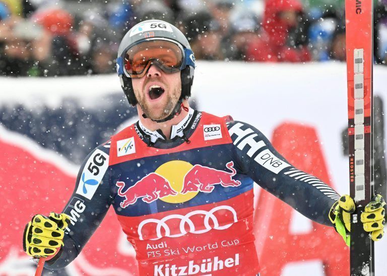 Aleksander Aamodt Kilde holt sich den Sieg in der zweiten Abfahrt auf der Streif.<span class="copyright">a</span><span class="copyright">p</span><span class="copyright">a</span>