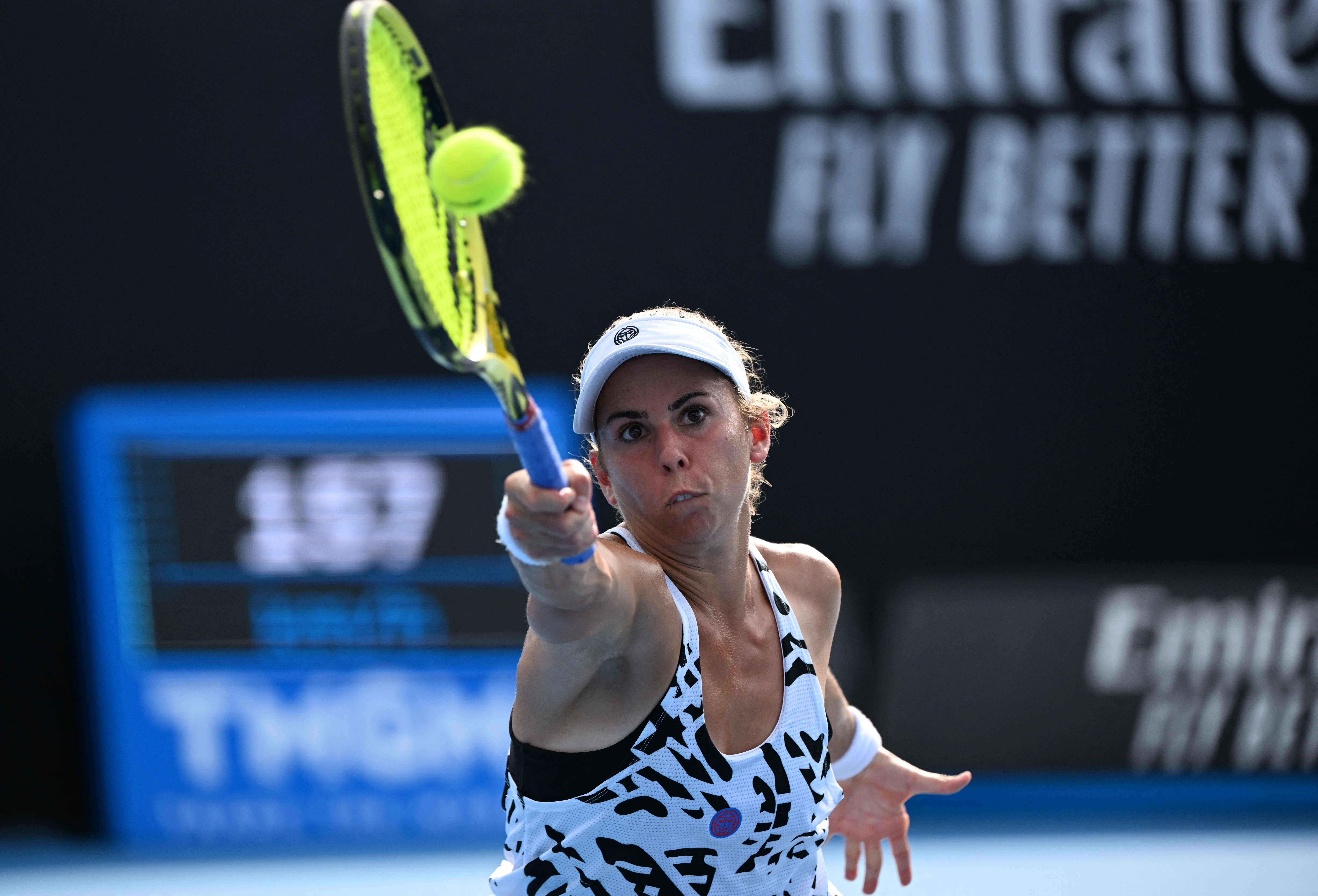 Julia Grabher vergab bei ihrem Grand-Slam-Debüt eine Breakchance. <span class="copyright">ap</span>