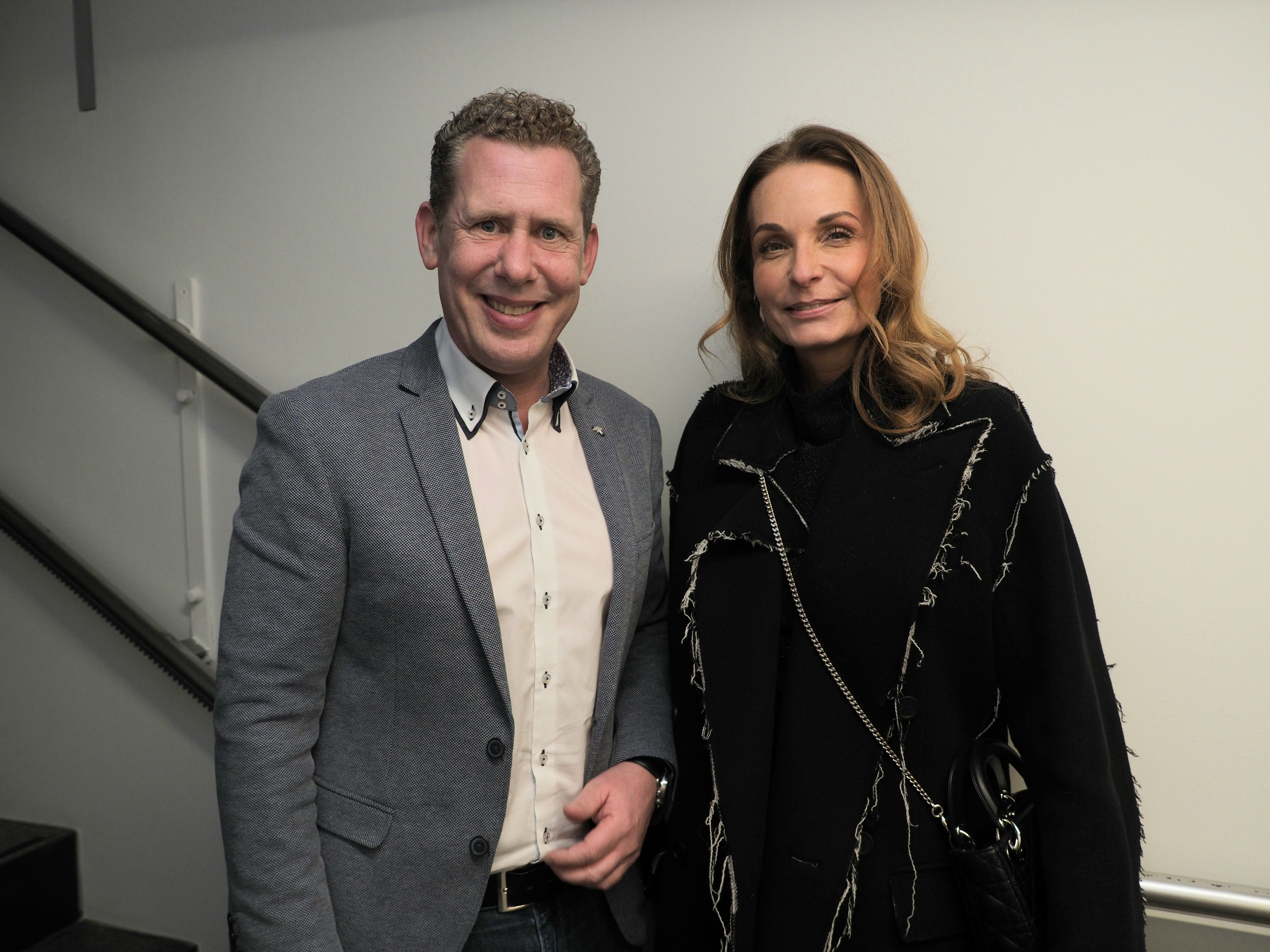 AK- Präsident Bernhard Heinzle und Hausherrin Joanna Thurnher.