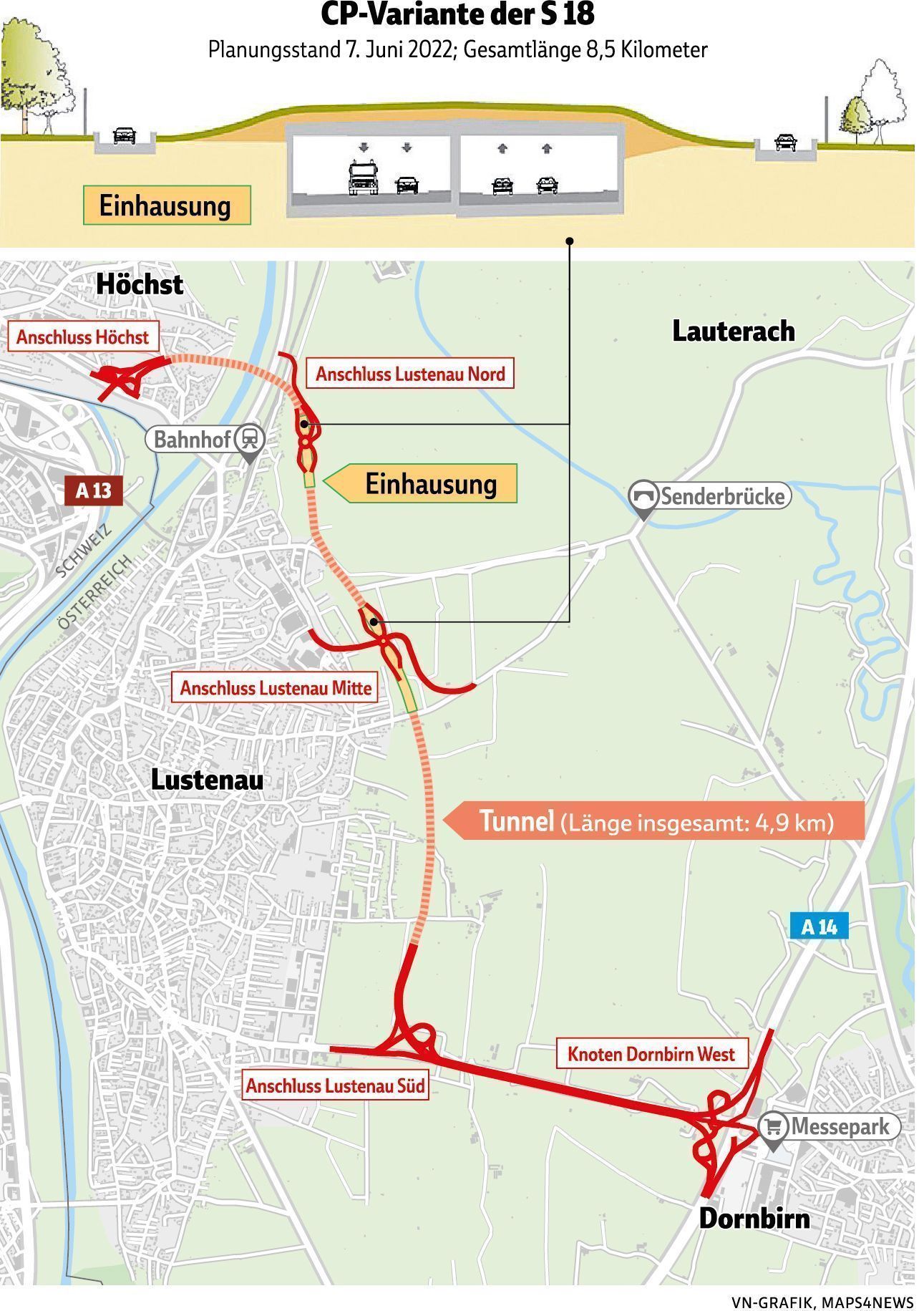 "Zeit, dass man wieder mit statt über Lustenau redet" - Regionalforum zur S18 startet