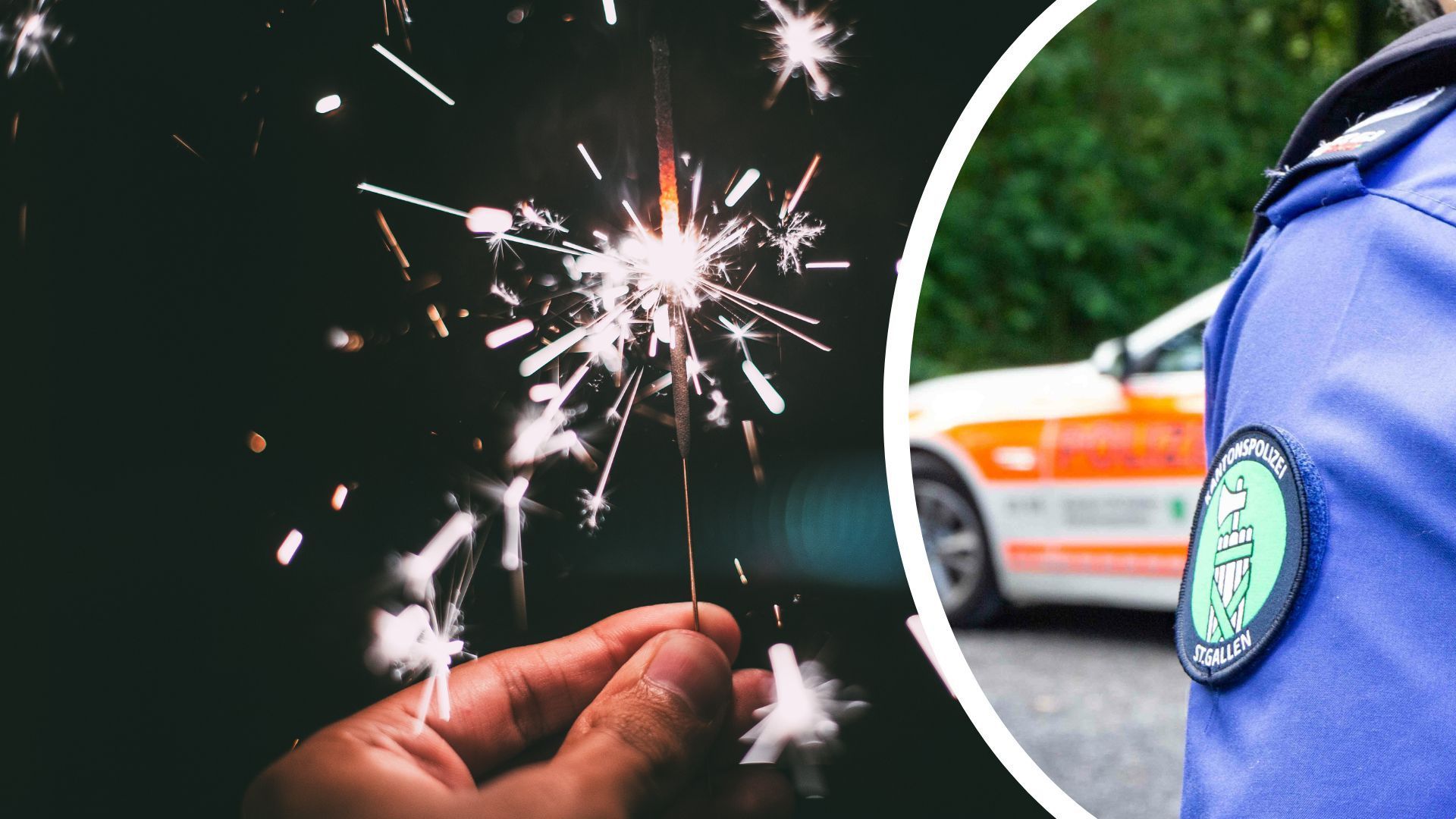 Silvesterunfug im Kanton St. Gallen: Verschreckte Hirsche und Bombenalarm