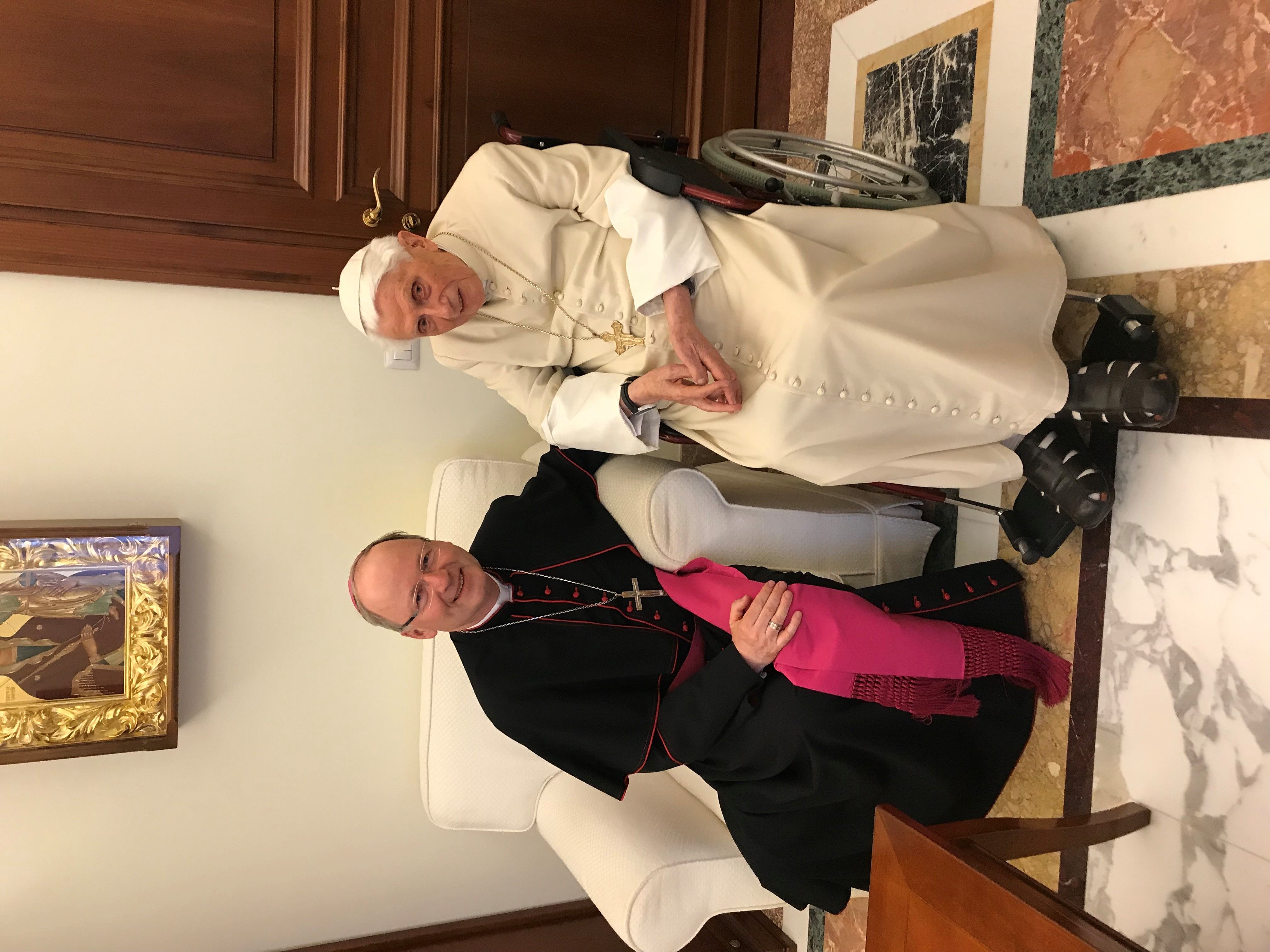 Bischof Benno traf den Papst am 7. Mai 2019. <span class="copyright">Diözese Feldkirch</span>