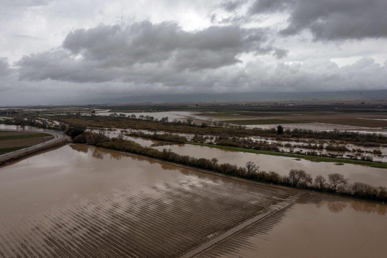 Besonders hart haben die Unwetter bislang unter anderem das Salinas-Tal im Bezirk Monterey getroffen. Dort wurden Tausende Hektar Agrarland überflutet. AFP