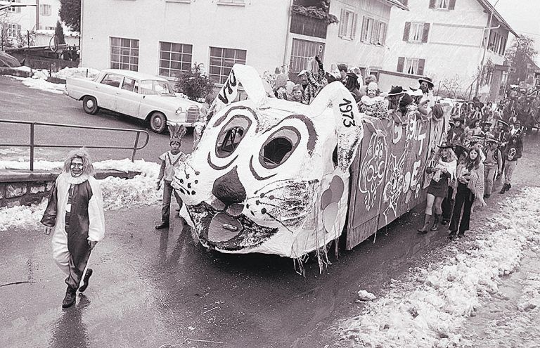 Lauterach, Faschingsumzug, 1973