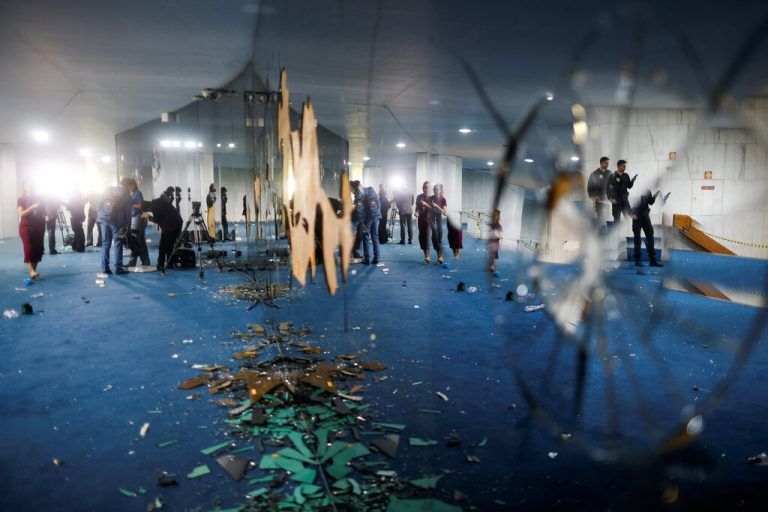 Nach dem Sturm auf das Kongress-Gebäude in Brasilia herrschte am Tag danach Verwüstung. Reuters