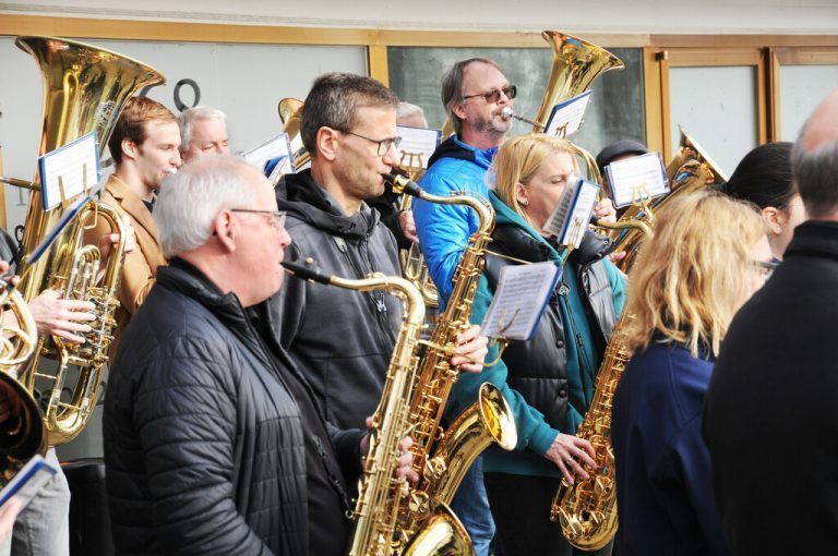 Natürlich war der Musikverein Fußach auch mit dabei.