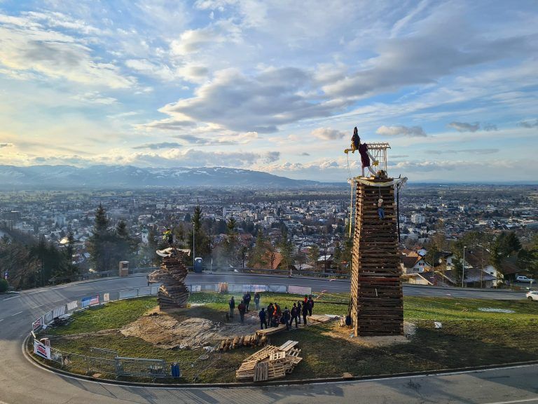 Blick über die Sandkurve ob Dornbirn.