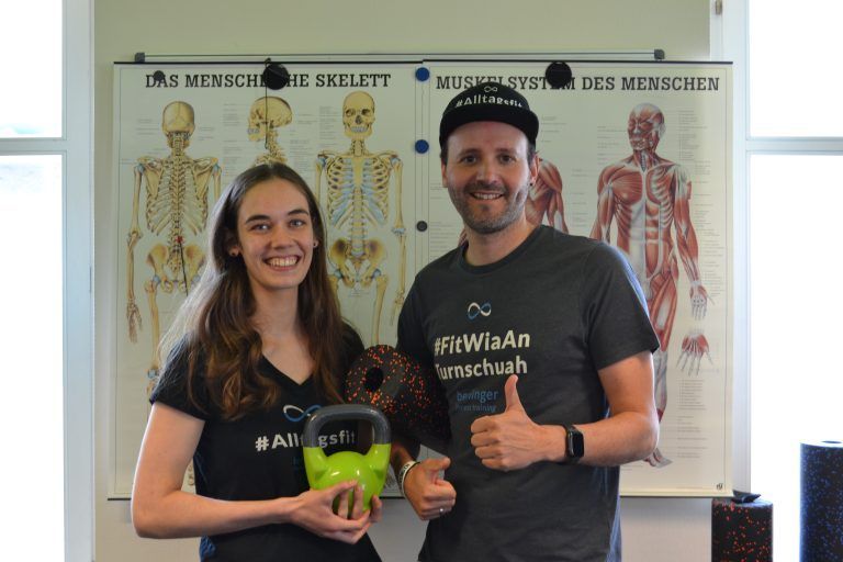Annina Rinderer und Florian Berlinger bilden als Fitnesstrainer ein kongeniales Team.BI (3), Berlinger