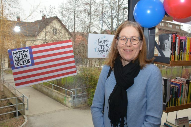 Barbara Allgäuer-Wörter, Leiterin der Landesbüchereistelle.