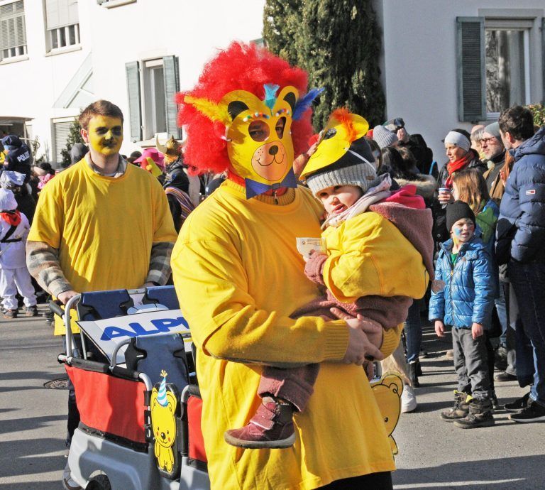 Alpla Kids marschierten als Glücksbärchen mit. <span class="copyright">AJK</span>