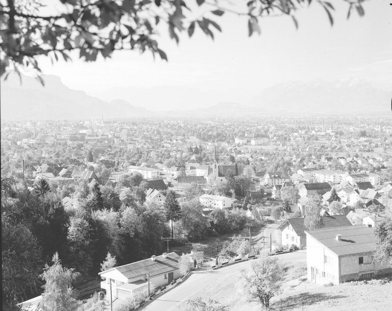 Ein Blick über Dornbirn-Haselstauden hinweg.