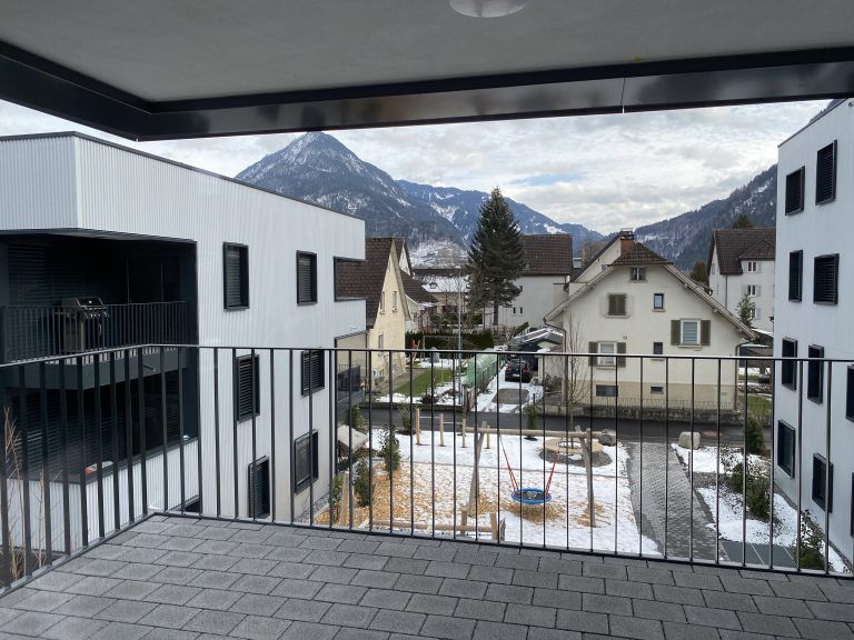 Ausblick von einem Balkon. <span class="copyright">VN/JUN</span>