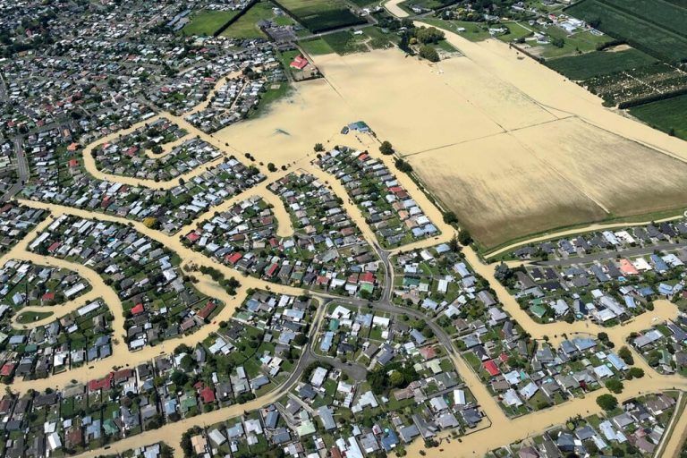 In Neuseeland wird nach Zyklon „Gabrielle“ das Ausmaß der Zerstörung klar. AFP