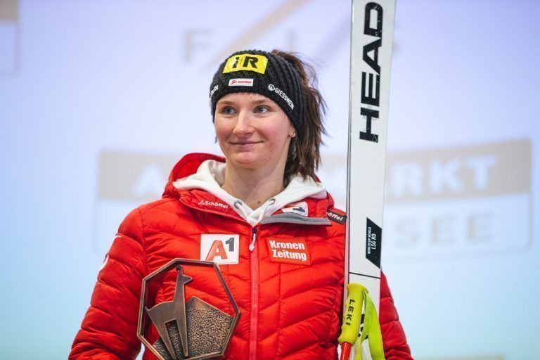 Michelle Niederwieser liegt in der EC-Super-G-Wertung auf Rang zwei.Gepa
